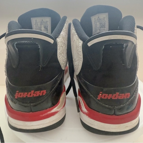 Air Jordan Dub Zero Mid Fire Red - Men’s 7/Big boys 7Y/ Womens 8.5 - Picture 5 of 13